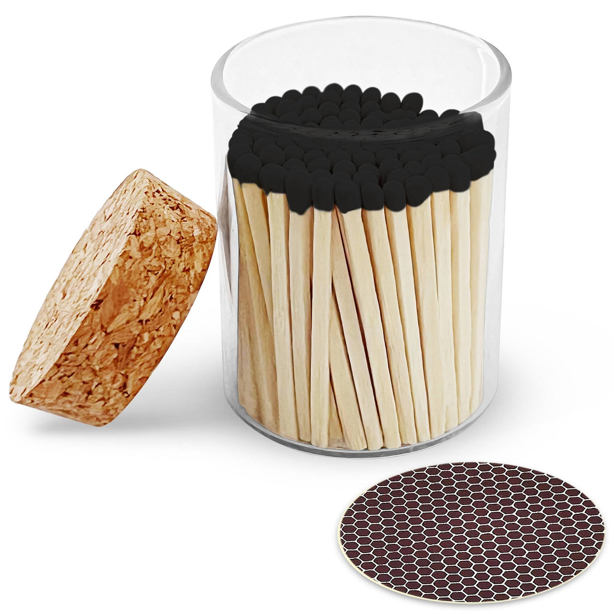 2" Matches in Cork Top Jar - Thankful Greetings