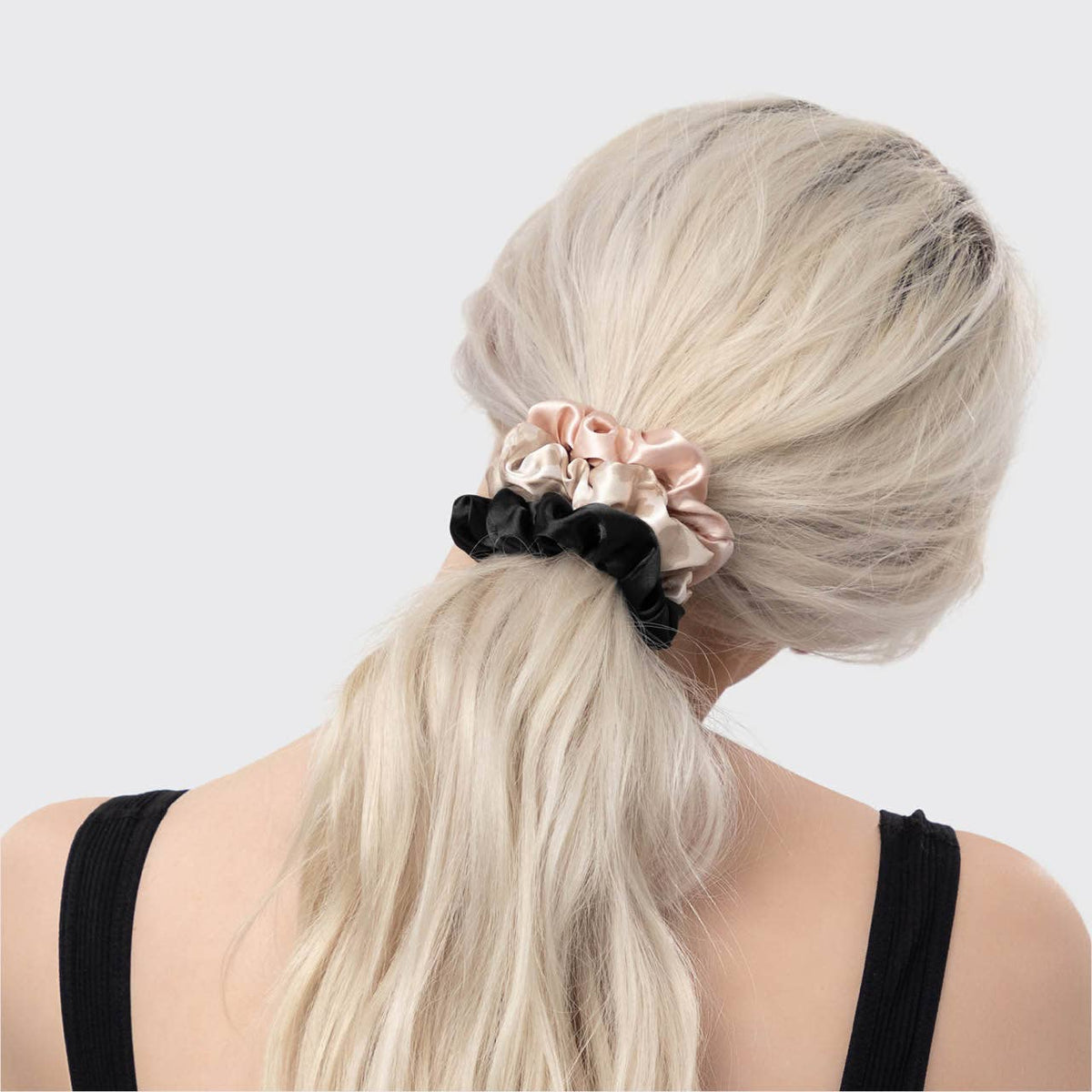 KITSCH - Satin Sleep Scrunchies 5pc - Assorted KITSCH
