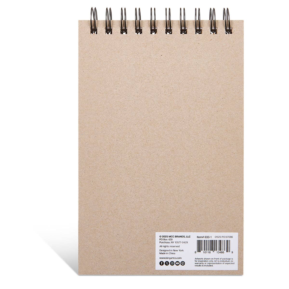 KINGART - Sketch Paper - 5.5” x 8.5” - 60lb (89g) - 100 Sheets