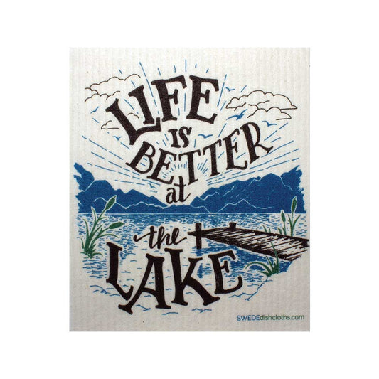 SWEDEdishcloths - Swedish Dishcloth Life is Better at the Lake SWEDEdishcloths