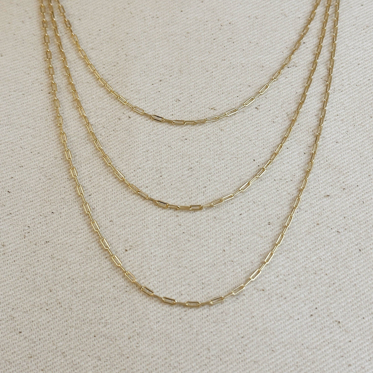 GoldFi - 18k Gold Filled Mini Paperclip Chain GoldFi