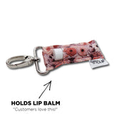 LippyClip Lip Balm Holder - Mauve Floral LippyClip® Lip Balm Holder for Chapstick LippyClip Lip Balm Holder