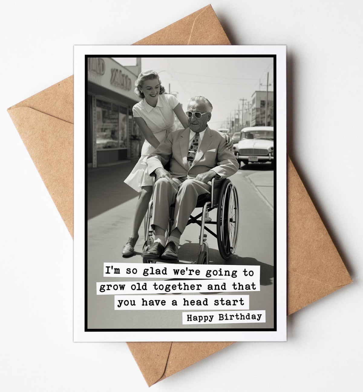 Katie Doodle | Vintage Greeting Cards, Unique Birthday Gifts - Funny Birthday Greeting Cards for Husband (Blank Inside) Katie Doodle | Vintage Greeting Cards, Unique Birthday Gifts