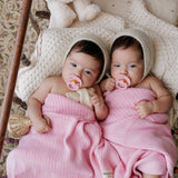 Bleu La La - Luladream Pacifier + Clip Collection - Natural Rubber Nipple Bleu La La