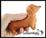 Curious Minds Toys - 1 Stretchy Weiner Dog Crushed Bead Sand Filled - Doggy Lover Curious Minds Toys