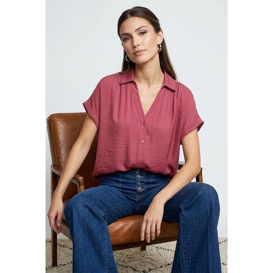Womens Short Sleeve Blouse
