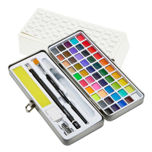 KINGART - Watercolor Paint Set – 69 Piece