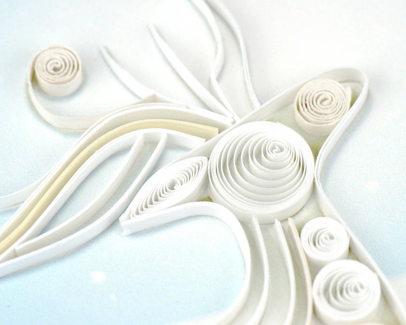 Quilling Card - Snowy Reindeer Quilling Card