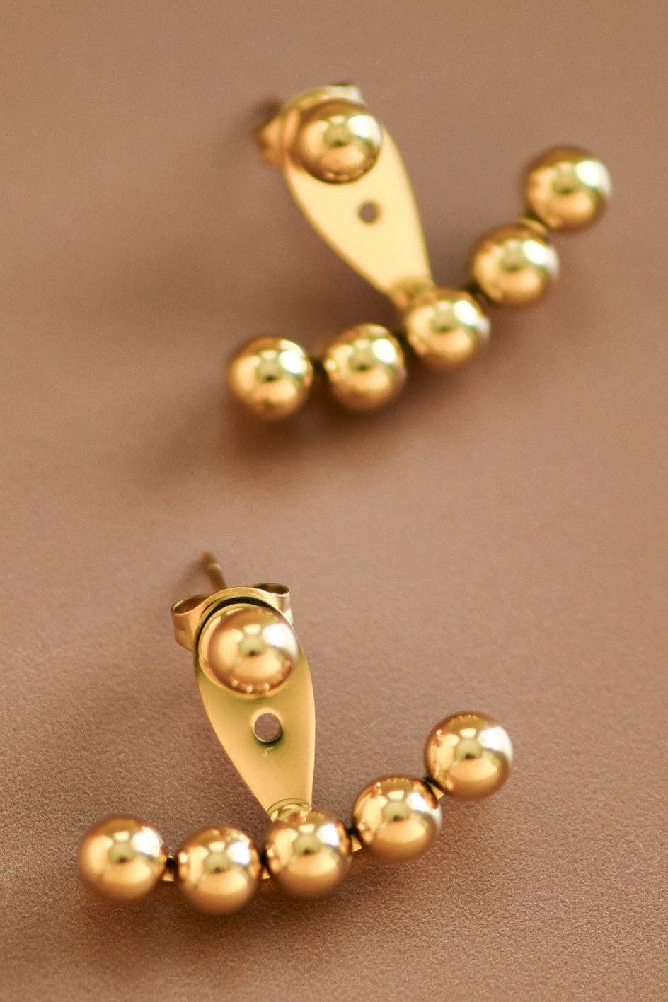 18K Gold Plated Ear Jacket Earrings