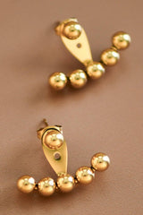 18K Gold Plated Ear Jacket Earrings