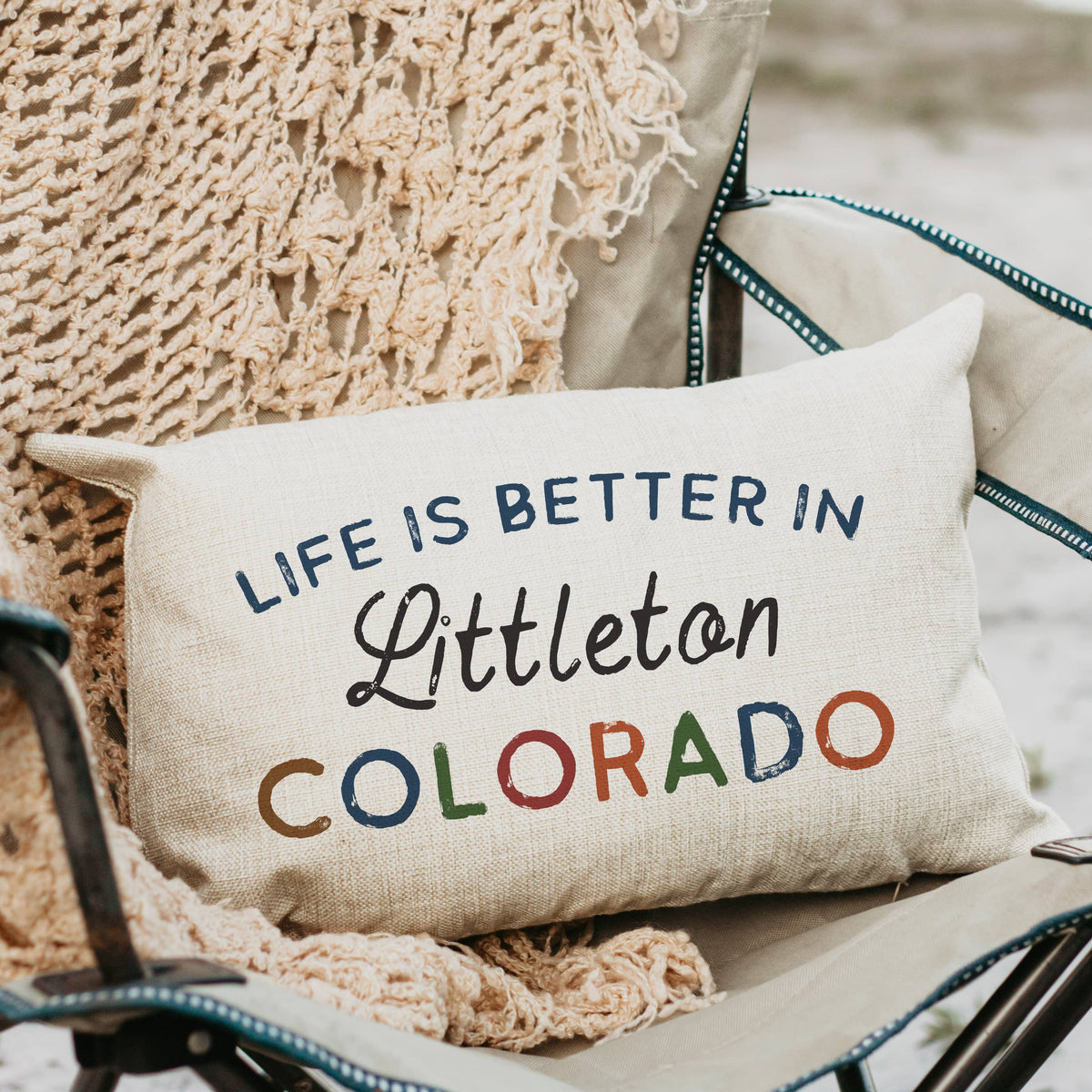 Canary Road - Customizable Location Life Is Better Rectangle Pillow Canary Road