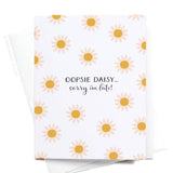 Onderkast Studio - Oopsie Daisy Belated Birthday Greeting Card Onderkast Studio