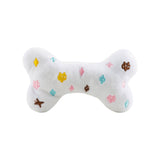 Haute Diggity Dog - White Chewy Vuiton Bones Squeaker Dog Toy: Large Haute Diggity Dog