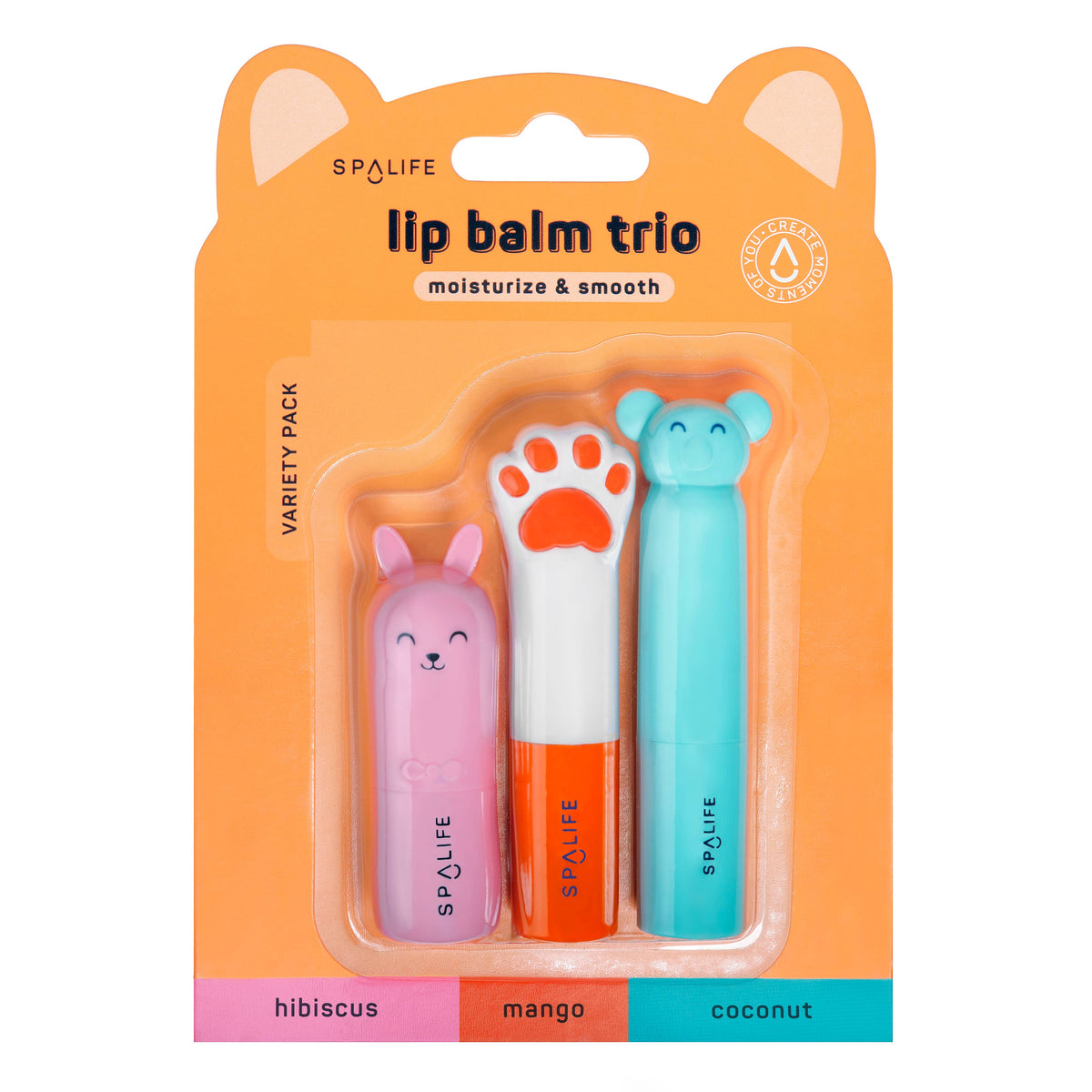 My Spa Life - Moisturize & Smooth Lip Balm Trio Variety Pack - 3 Pk My Spa Life