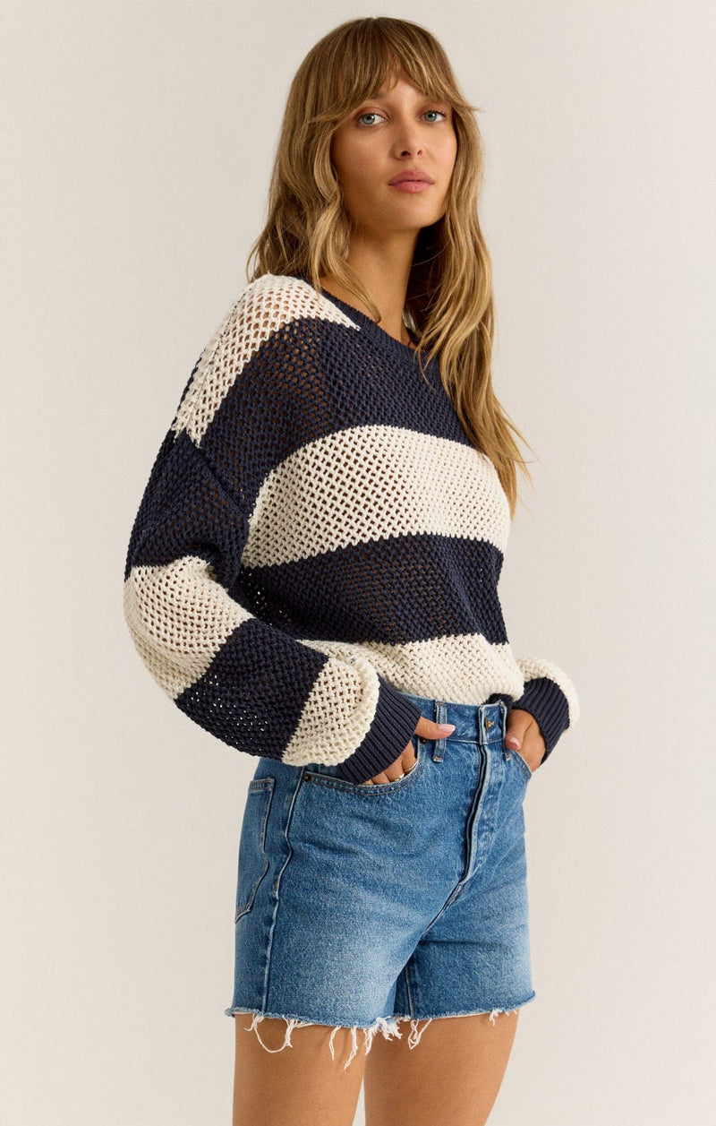 Womens Broadbeach Striped Sweater