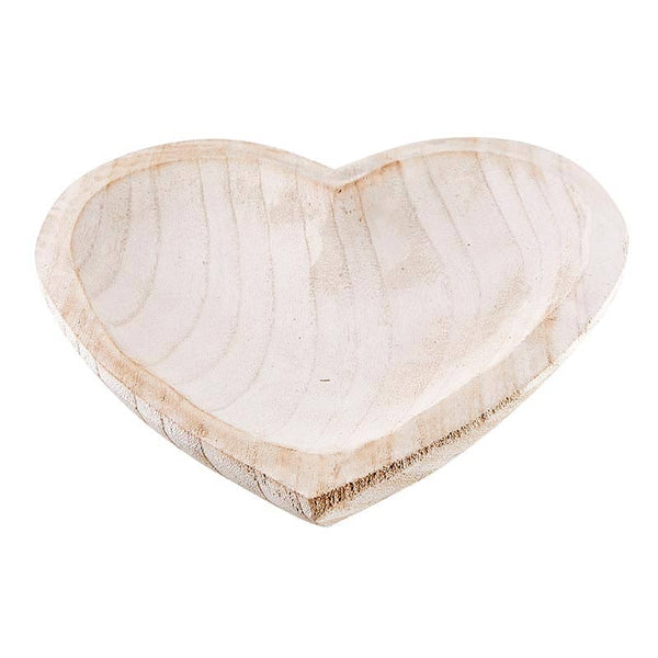 Paulownia Heart Bowl - White Santa Barbara Design Studio by Creative Brands