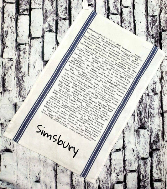 Simsbury Townie Tea Towel