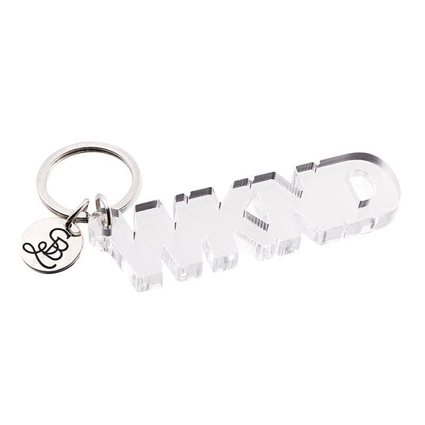 Santa Barbara Design Studio by Creative Brands - Face To Face Acrylic Word Key Chain - WKND Santa Barbara Design Studio by Creative Brands
