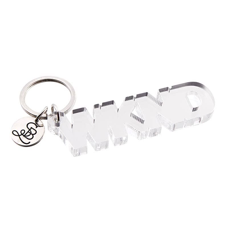 Santa Barbara Design Studio by Creative Brands - Face To Face Acrylic Word Key Chain - WKND Santa Barbara Design Studio by Creative Brands