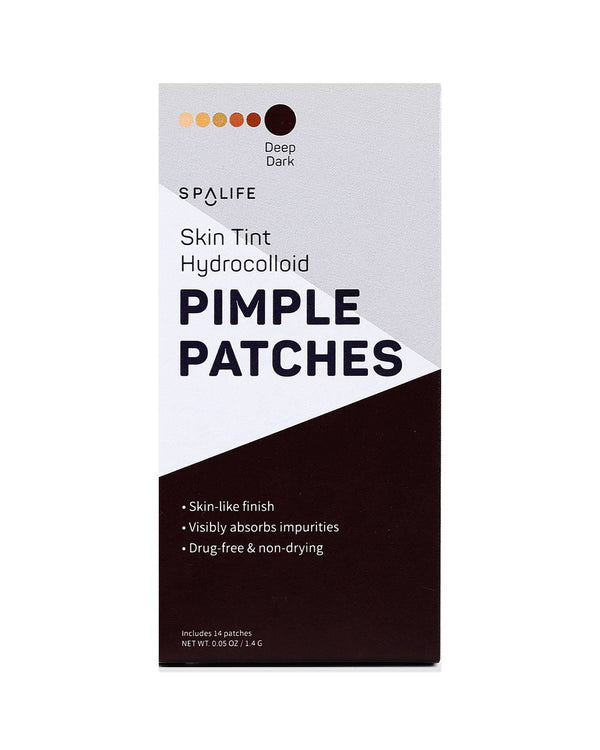 My Spa Life - Skin tint hydrocolloid pimple patches - 14 Patches: DEEP DARK My Spa Life