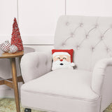 Mini Christmas Happy Santa Throw Pillow C&F Home