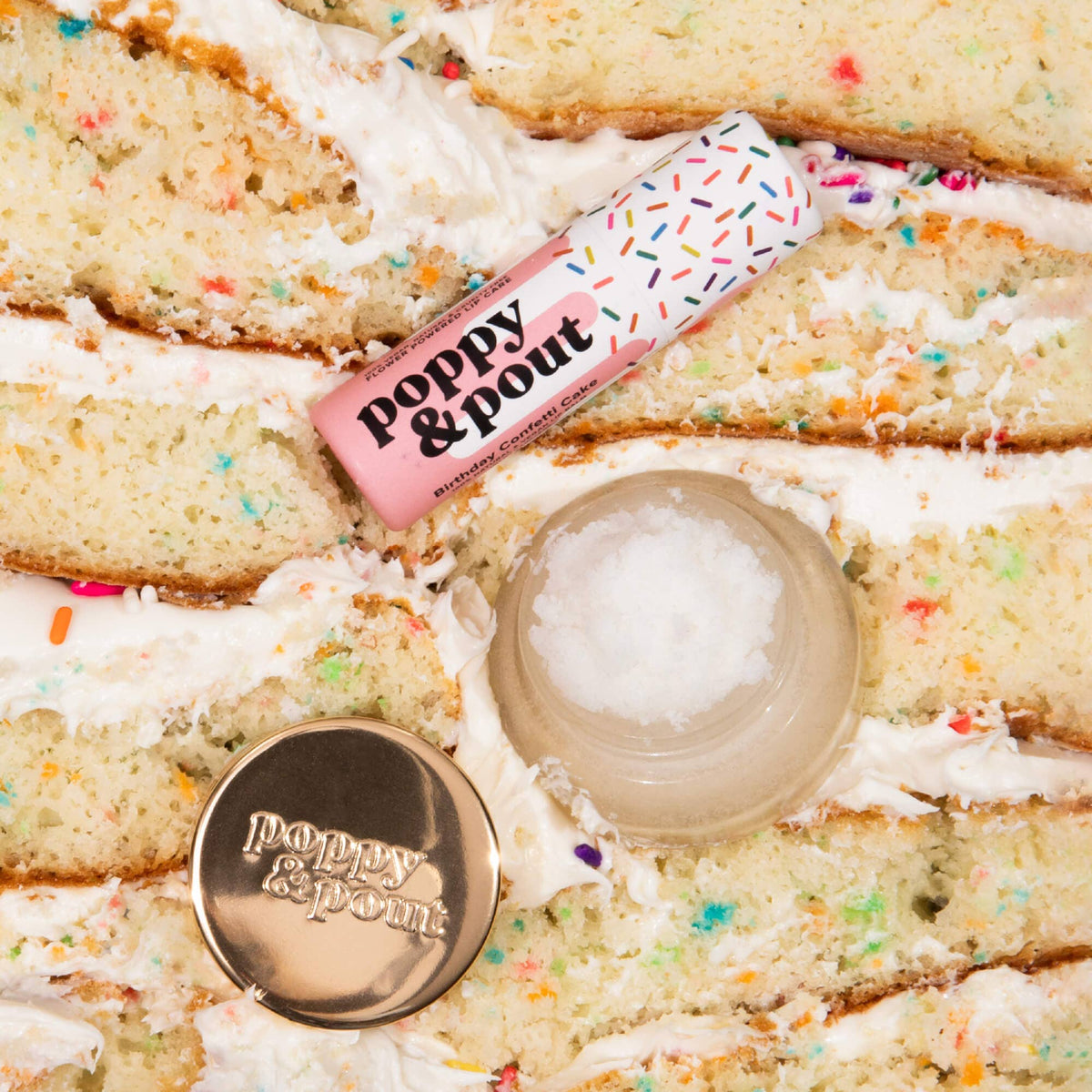 Poppy & Pout - Lip Care Duo, Birthday Confetti Cake Poppy & Pout