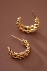 18K Gold Plated Hoop Earrings
