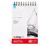 KINGART - Sketch Paper - 5.5” x 8.5” - 60lb (89g) - 100 Sheets