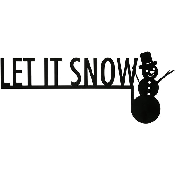 Let It Snow - Metal Door Topper