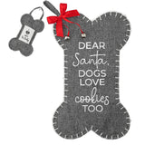 Dogs - Canvas Tweed Stocking with Mini Ornament Pavilion