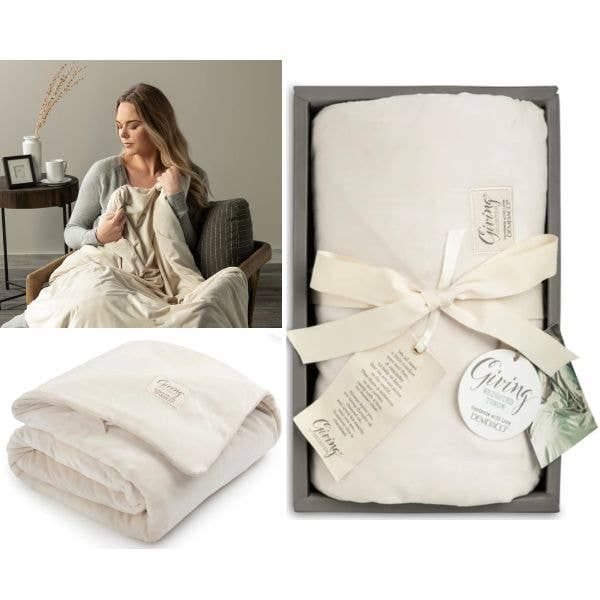 St. Louis Wholesale LLC - Demdaco Weighted Blankets - CREAM - Premium Quality Giving St. Louis Wholesale LLC
