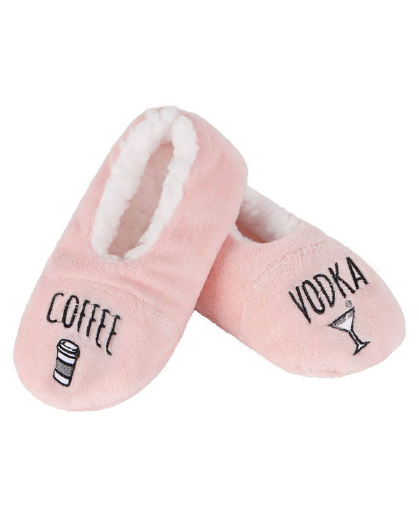 MeMoi Coffee & Vodka Sherpa Lined Slippers Infinity Classics International Inc.