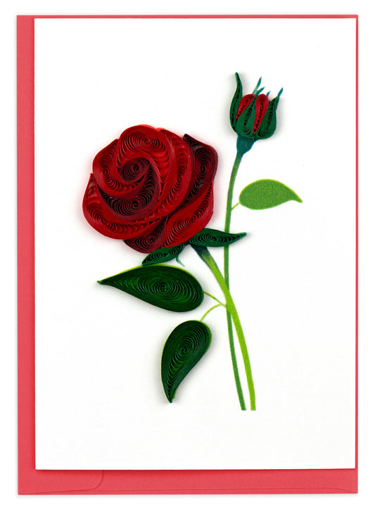 Quilling Card - Rose Gift Enclosure Mini Card Quilling Card