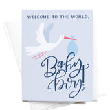 Onderkast Studio - Welcome to the World, Baby Boy! Greeting Card Onderkast Studio