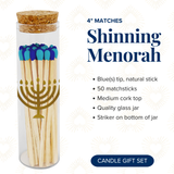 Thankful Greetings - Shining Menorah Decorative Matches - Gifts & Stockings Thankful Greetings