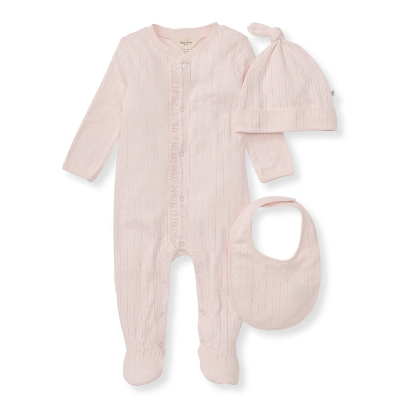 Burt's Bees Baby - 3 Piece Jumpsuit, Hat & Bib Set Burt's Bees Baby