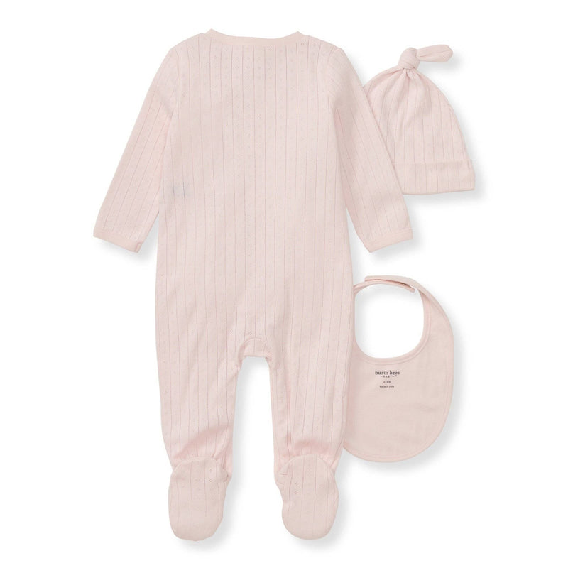 Burt's Bees Baby - 3 Piece Jumpsuit, Hat & Bib Set Burt's Bees Baby