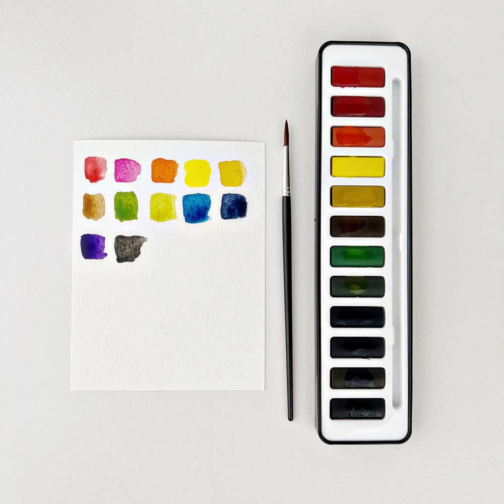 emily lex studio - Watercolor paint set with brush emily lex studio