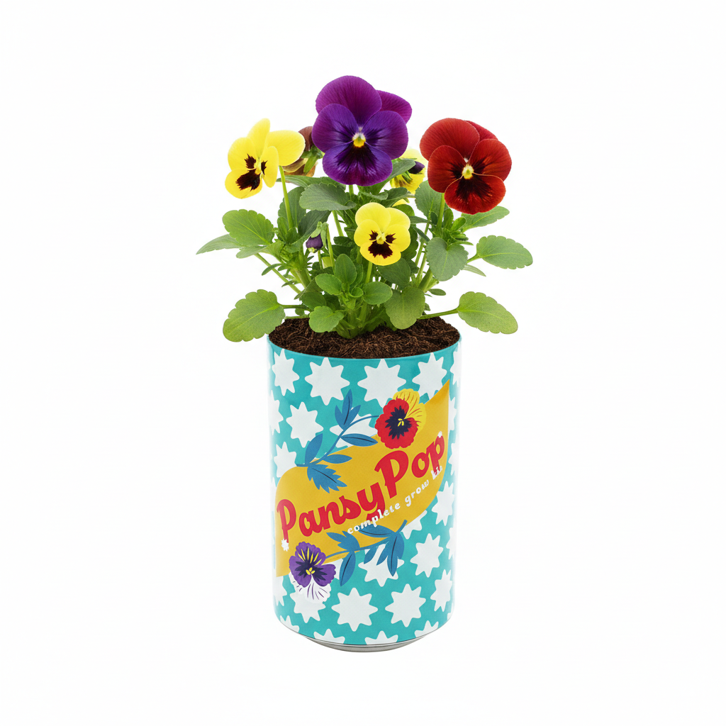 Seeds Grow Gifts - Soda Can Flower Grow Kit | Lavender, Daisy & Pansy | Sold Individually