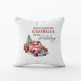 Canary Road - Custom Home State Location Christmas Pillow, Custom Decor Canary Road