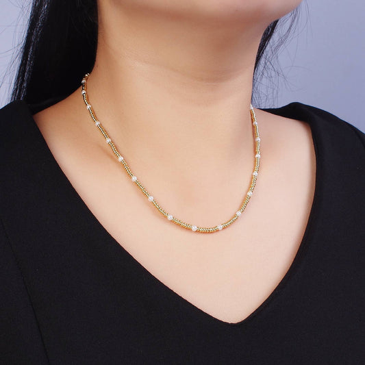 Freshwater Pearl gold filled necklace