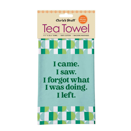 I came.  I saw.  Tea Towel