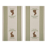 Bunny Hop Cottontail Candy Co Tea Towel Set of 2 16x28
