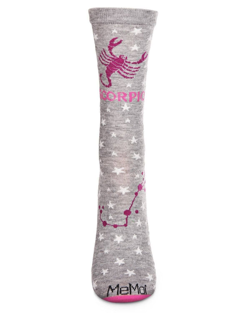 Scorpio Zodiac Sign Crew Sock: 9-11 / Med Gray Heather Infinity Classics International Inc.