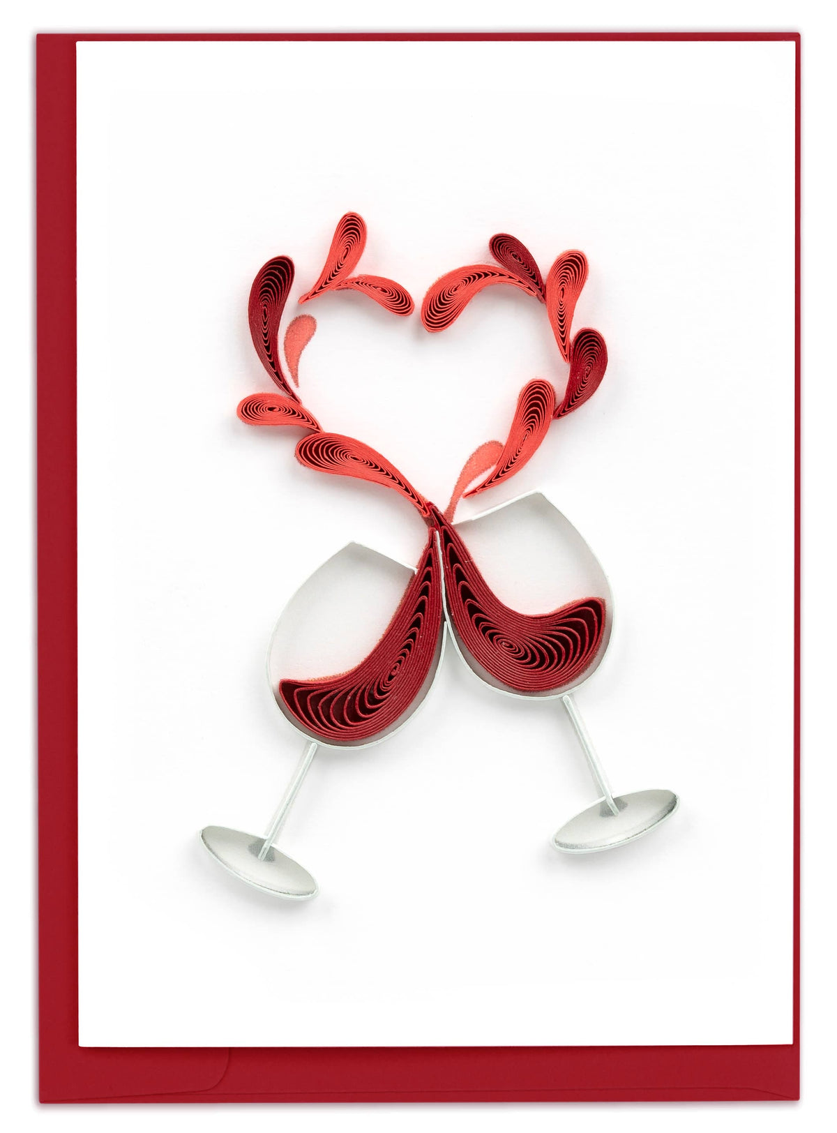 Quilling Card - Toast to Love Gift Enclosure Mini Card Quilling Card