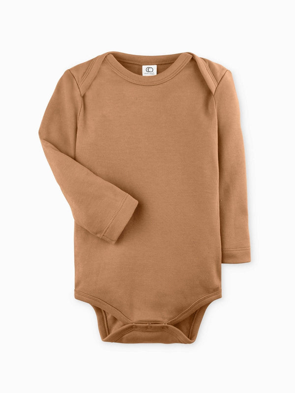 Colored Organics - Long Sleeve Classic Bodysuit - Ginger - Kindred & Crew