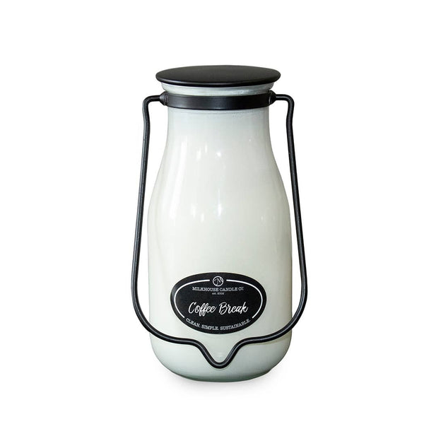 Milkhouse Candle Company - 14 oz Milkbottle Candle: Coffee Break Milkhouse Candle Company