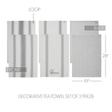 Finders Keepers Decorative Tea Towel Set of 3 19x28