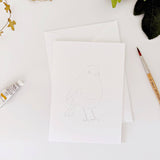 emily lex studio - Backyard birds paintable notecards emily lex studio