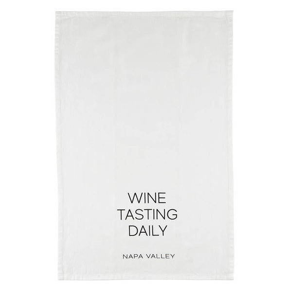 Tea Towel - Wine Tasting Daily Santa Barbara Design Studio by Creative Brands